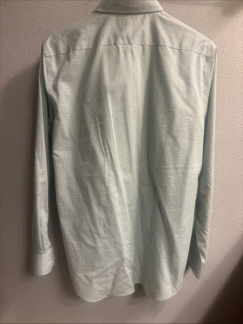 Banana Republic Mint Green Micro-Check Dress Shirt